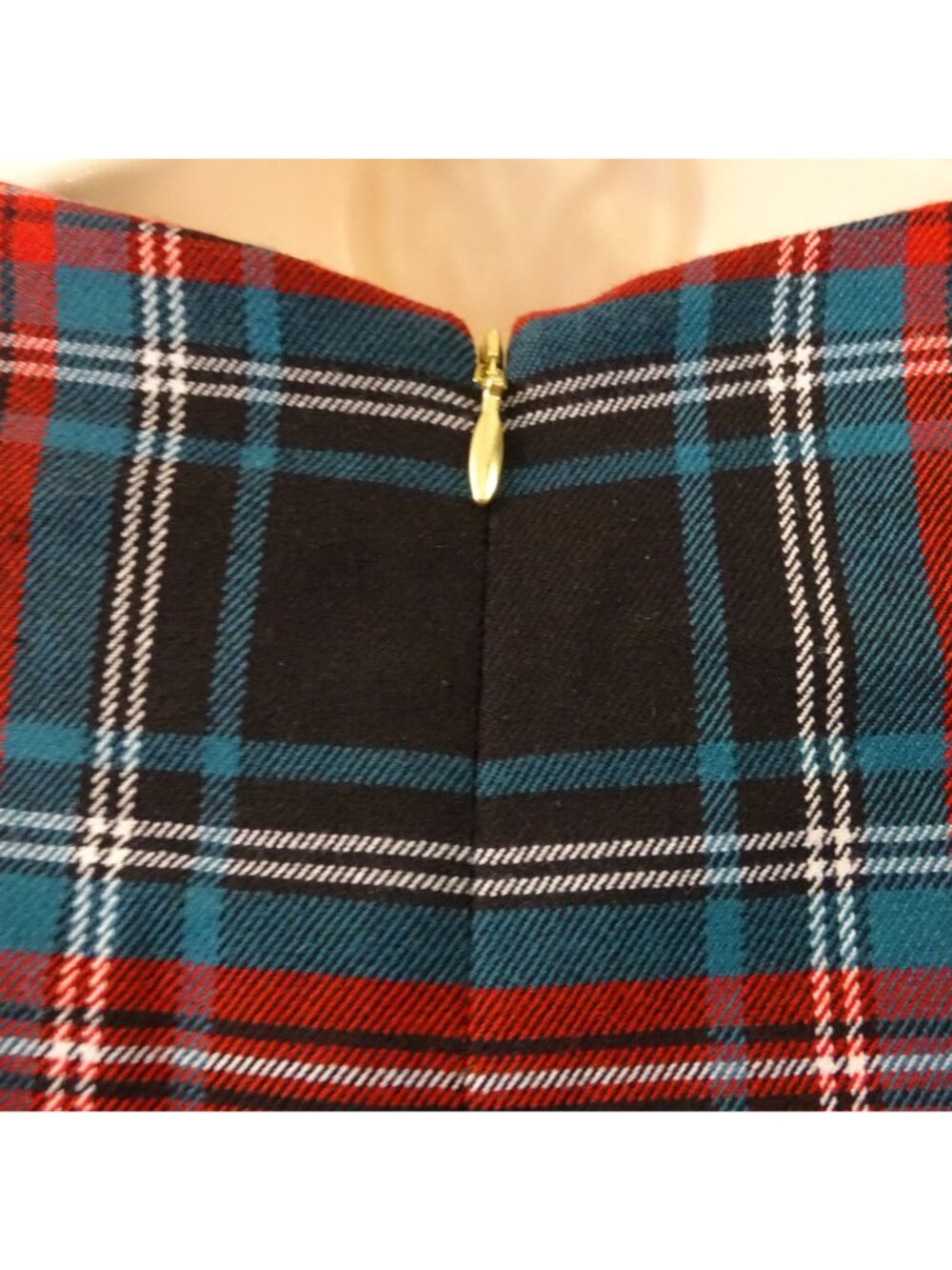 Draper James Sleeveless Tartan Plaid Belted Fit and Flare Dress Size 4 Preppy - Picture 4 of 10